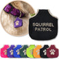 Black Dog Tag Silencer shown with a variety of colors and with a brown dog