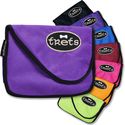 Purple Dog Treat Pouch shown with a variety of colors