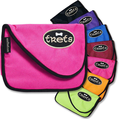 Pink Dog Treat Pouch shown with a variety of colors