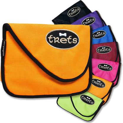 Orange Dog Treat Pouch shown with a variety of colors